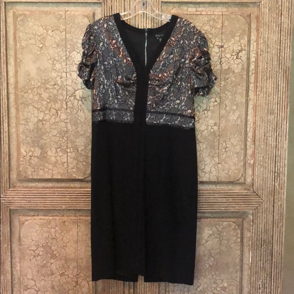 Etcetera lace cocktail dress